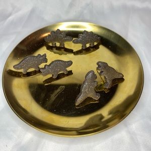 Polymer clay dinosaur stud pack